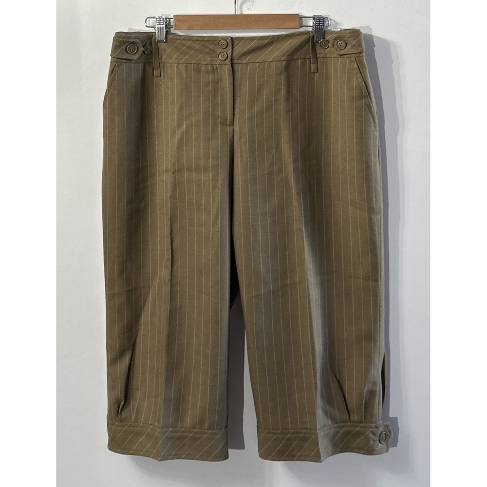 NWT‎ Ann Taylor Loft Marisa Cropped Pants Wool Blend Straight Leg Gaucho Sz 14